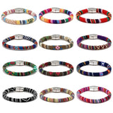 Bohemia Unisex Colorful Ethnic Woven Magnetic Bracelet