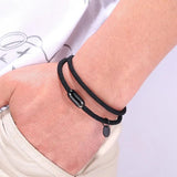 Milan Rope Bracelet Stainless Steel Magnet Men Women Gift PS1363
