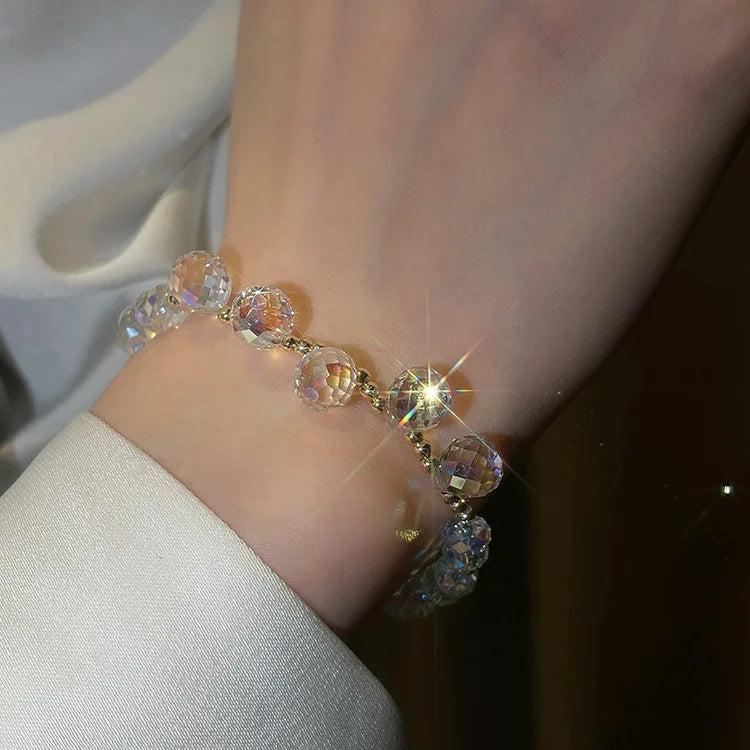 Colorful Crystal Ball Beaded Bracelet Jewelry for Women