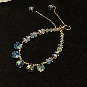 Colorful Crystal Ball Beaded Bracelet Jewelry for Women