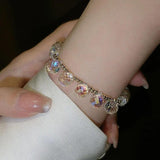 Colorful Crystal Ball Beaded Bracelet Jewelry for Women