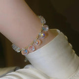Colorful Crystal Ball Beaded Bracelet Jewelry for Women