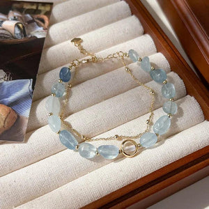 High Minimalist Natural Stone Summer Bracelet for Women