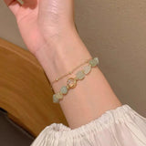 High Minimalist Natural Stone Summer Bracelet for Women