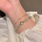 High Minimalist Natural Stone Summer Bracelet for Women