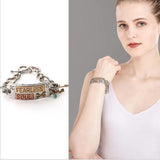 Ethnic Charm Tassel Chain Toggle Bracelet for Women
