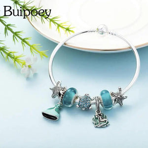 Silver Beads Charm Bracelet Bangle Ron Flying Thief Dobby Bracelets