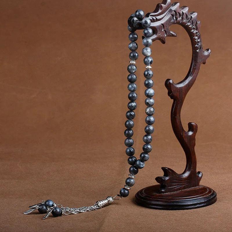 Muslim Prayer Beads Bracelet Agate Rosary 33 Stone Crystal Meditation Yoga