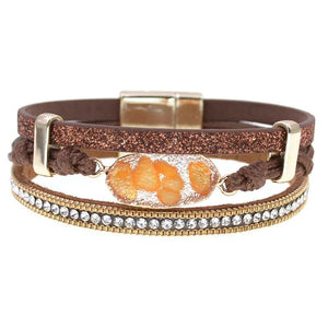 Women's Leather Bracelets 5 Colors Magnetic Bracelet Jewelry