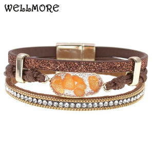Women's Leather Bracelets 5 Colors Magnetic Bracelet Jewelry