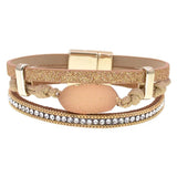 Women's Leather Bracelets 5 Colors Magnetic Bracelet Jewelry
