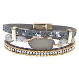 Women's Leather Bracelets 5 Colors Magnetic Bracelet Jewelry