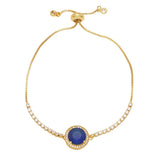 Clear Crystal Tennis Chain Bracelets for Women Copper Plated
