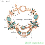 Opal Sun Moon Star Bracelet Boho Charm for Women Men