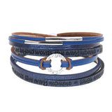 Charm Leather Bracelets Wrap Couple Jewelry