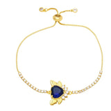 Red Heart Bracelets for Women CZ Crystal Tennis Chain Bracelets