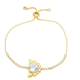 Red Heart Bracelets for Women CZ Crystal Tennis Chain Bracelets