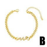 Cuban Link Chain Bracelet CZ Snake Animal Jewelry