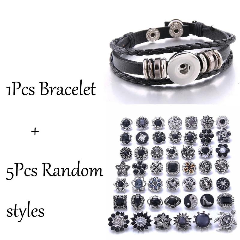 Snap Button Jewelry Bracelets 18mm Snap Button Bracelet
