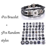 Snap Button Jewelry Bracelets 18mm Snap Button Bracelet