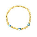 Enamel Beaded Heart Bracelet for Women