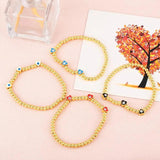 Enamel Beaded Heart Bracelet for Women