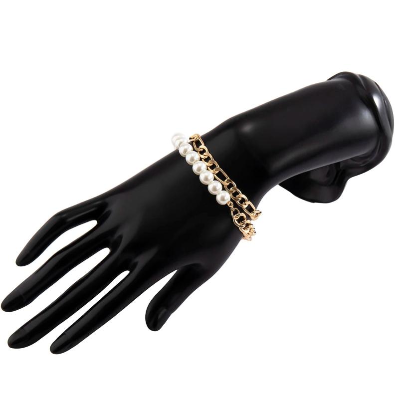 Pearl Beads Bracelets Set Hand Chain for Men/Women
