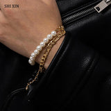 Pearl Beads Bracelets Set Hand Chain for Men/Women
