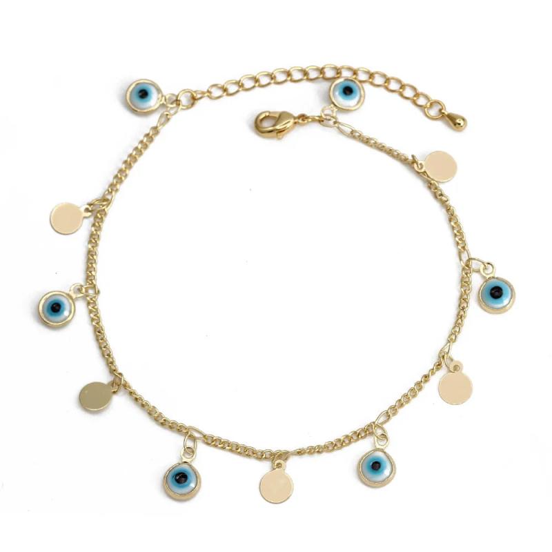 Evil Eye Charm Tassel Bracelet Heart Fatima Hand