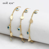 Evil Eye Charm Tassel Bracelet Heart Fatima Hand