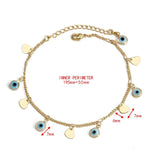 Evil Eye Charm Tassel Bracelet Heart Fatima Hand