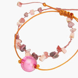Bohemian Natural Stone Beaded Charm Bracelets Set for Women