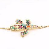 Adjustable Multicolor Tennis Bracelet for Women Wedding Zircon Charm Hand Chain