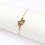 Adjustable Multicolor Tennis Bracelet for Women Wedding Zircon Charm Hand Chain