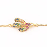 Adjustable Multicolor Tennis Bracelet for Women Wedding Zircon Charm Hand Chain