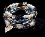 Pearl Tassel Charm Bracelets for Women