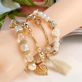 Pearl Tassel Charm Bracelets for Women