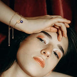 Layered Evil Eye Bracelets for Women, 14K Plated Birthday Gift