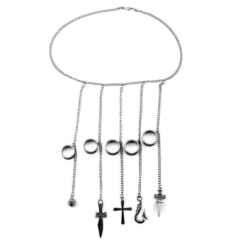 Cartoon Hunter-X-Hunter Kurapika Costume Prop Metal Ring Accessories