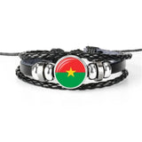 Hot Burkina Faso, Chile, Congo, Cyprus Flag Bracelet