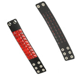 Gothic Punk Spikes Stud Wide Cuff Bracelets Leather Bangle