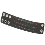 Gothic Punk Spikes Stud Wide Cuff Bracelets Leather Bangle