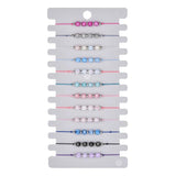 12Pcs/Set Colorful Beads Rope Bracelets for Women Party Jewelry