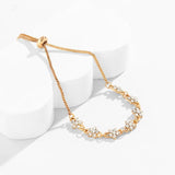 Rhinestone Star Chain Bracelet Wedding Jewelry Gift