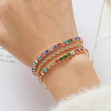 Colorful Rhinestone Bracelets For Women