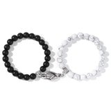 Friendship Hand Charm Bracelet Set - Matching Couple Bracelets