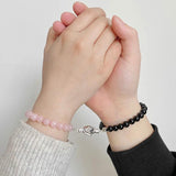 Friendship Hand Charm Bracelet Set - Matching Couple Bracelets