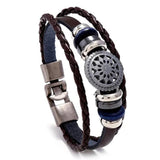 Men's Women's Punk Jewelry Leather Bracelet