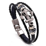 Men's Women's Punk Jewelry Leather Bracelet