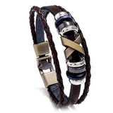Men's Women's Punk Jewelry Leather Bracelet